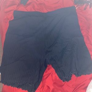 Black spandex shorts